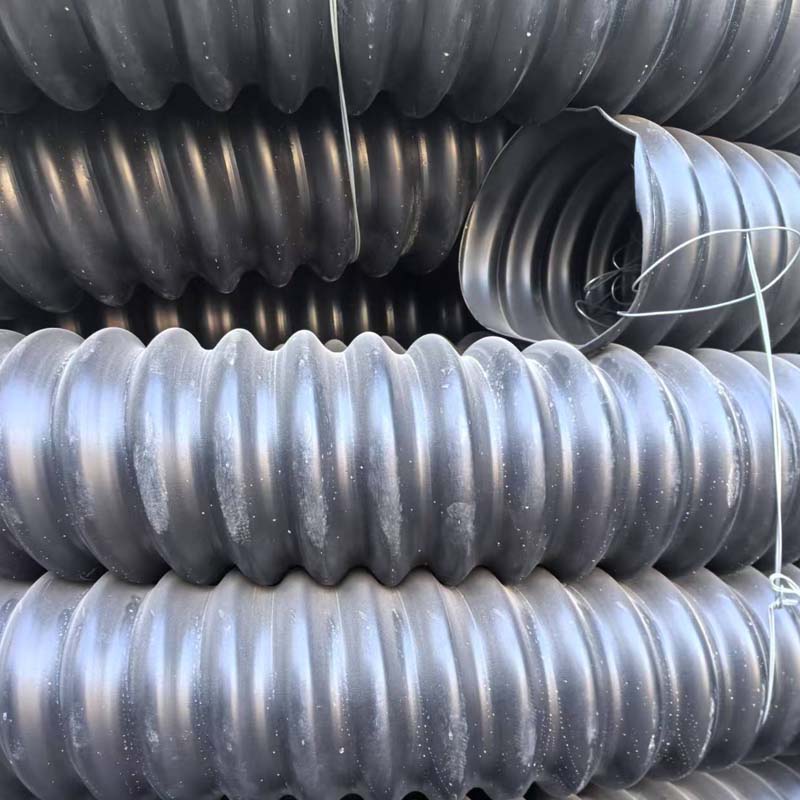 HDPE碳素螺纹管 高强度抗腐蚀抗冲击电缆保护管 建筑农田水利