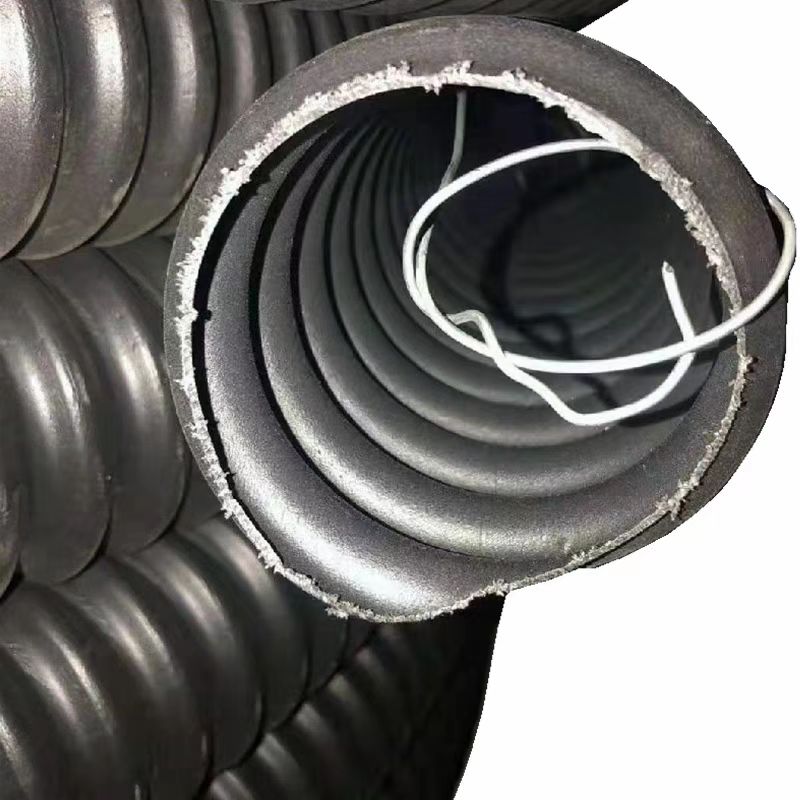 HDPE碳素螺纹管 高强度抗腐蚀抗冲击电缆保护管 建筑农田水利