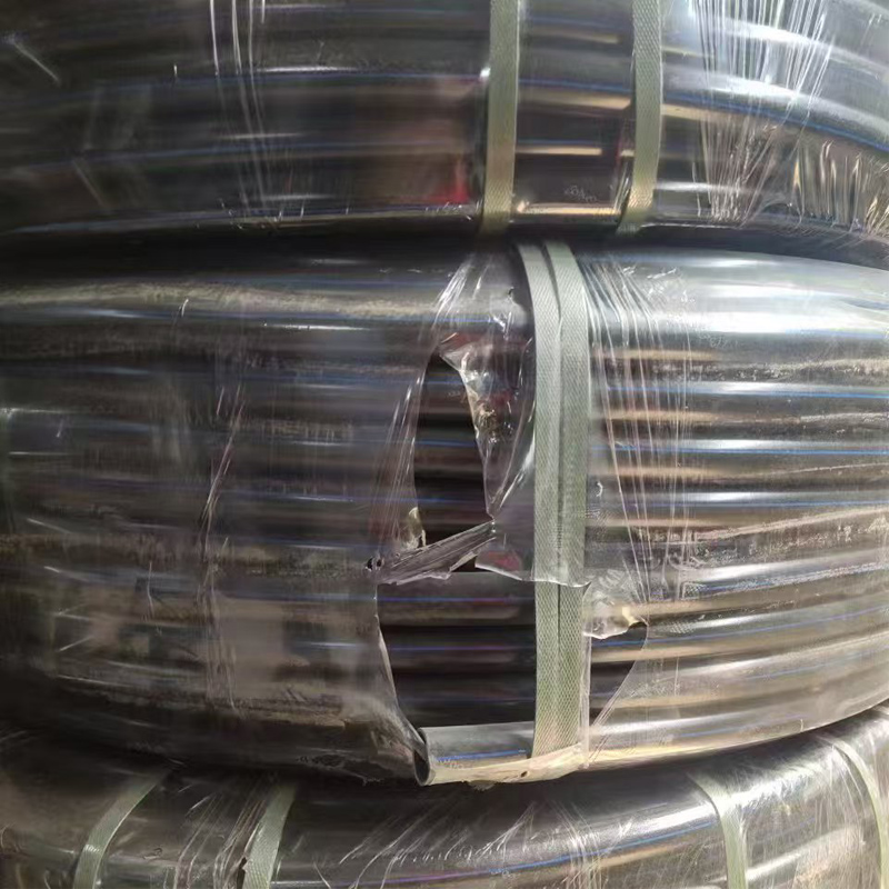 PE穿线盘管  黑色实壁穿线管 黑色PE电缆保护管/路灯地埋穿线管