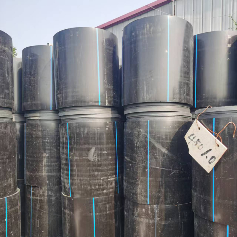 HDPE置换短管排水排污城市修复管 pe加厚耐磨替换管/非开挖过路管
