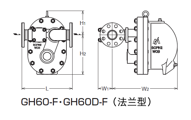 日本宫胁GH60/GH60D浮球式蒸汽疏水阀