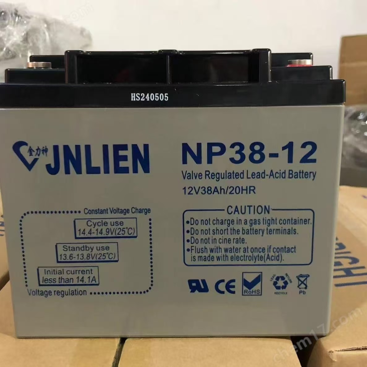 南沙金力神蓄电池12V38AH-停电备用电源