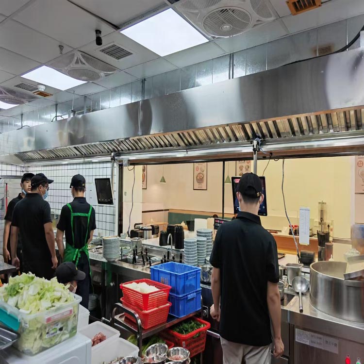 清远鑫旺酒店饭店酒楼餐厅餐饮厨房设备清洗油烟管道油烟机净化器