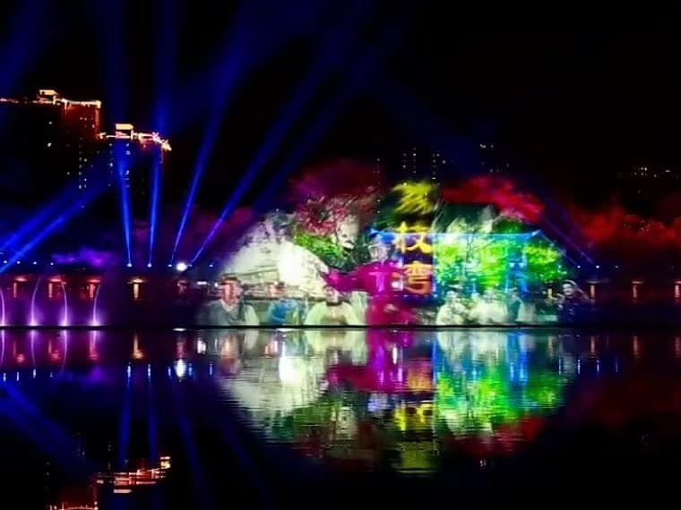 广州荔湾湖音乐喷泉工程