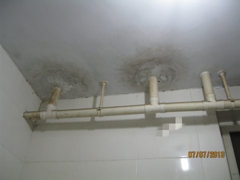 郑州凤凰台卫生间下水管漏水案例