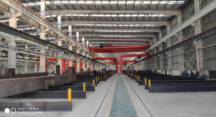 钢构装配区之一