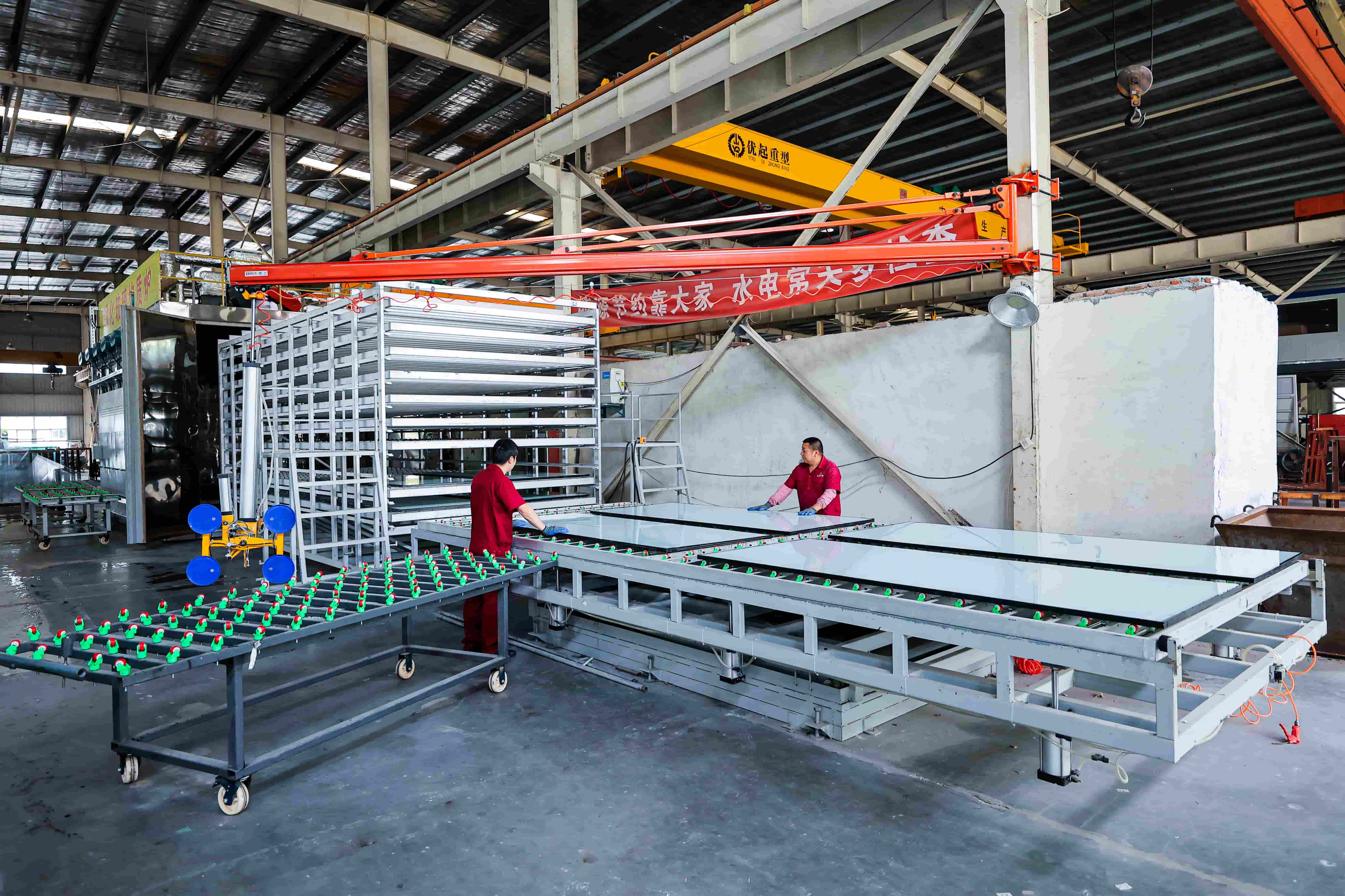 纳米硅防火玻璃3号生产线