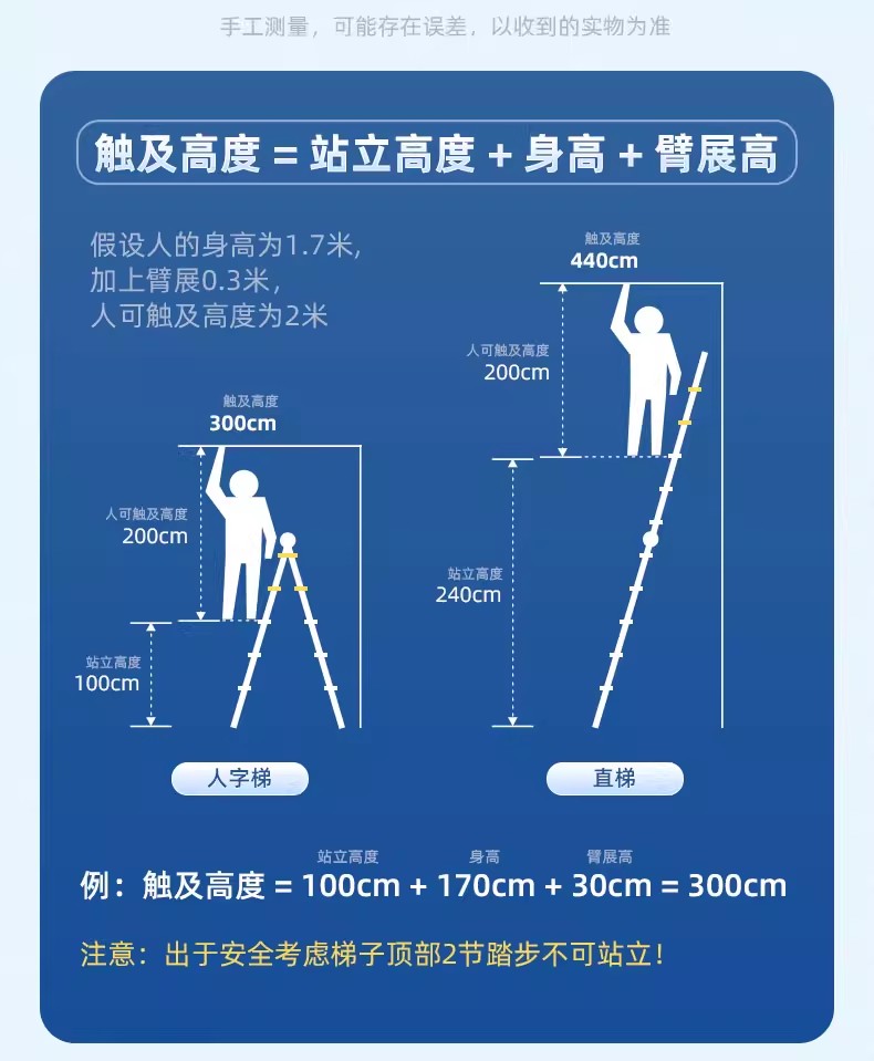 稳耐 多功能梯子折叠伸缩铝合金两用人字梯