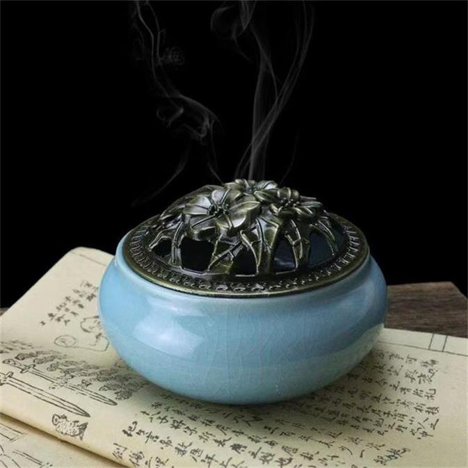 民艾天下家用香炉陶瓷空气净化炉