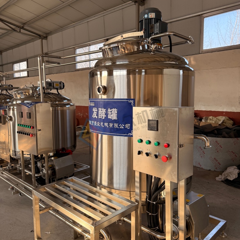 鲜奶生产设备 电加热搅拌式发酵罐储奶罐