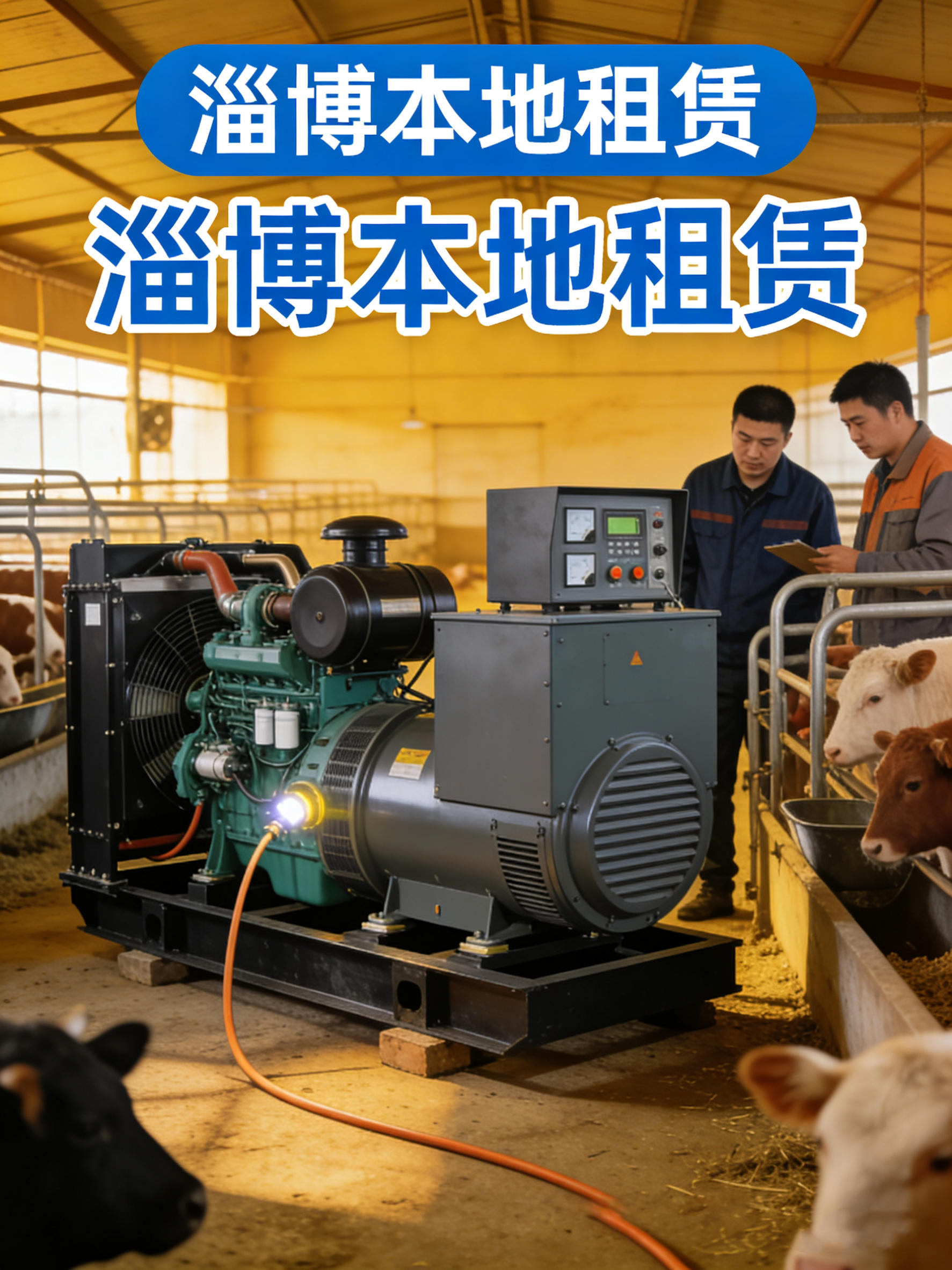 淄博租发电机便宜 本地实惠租赁