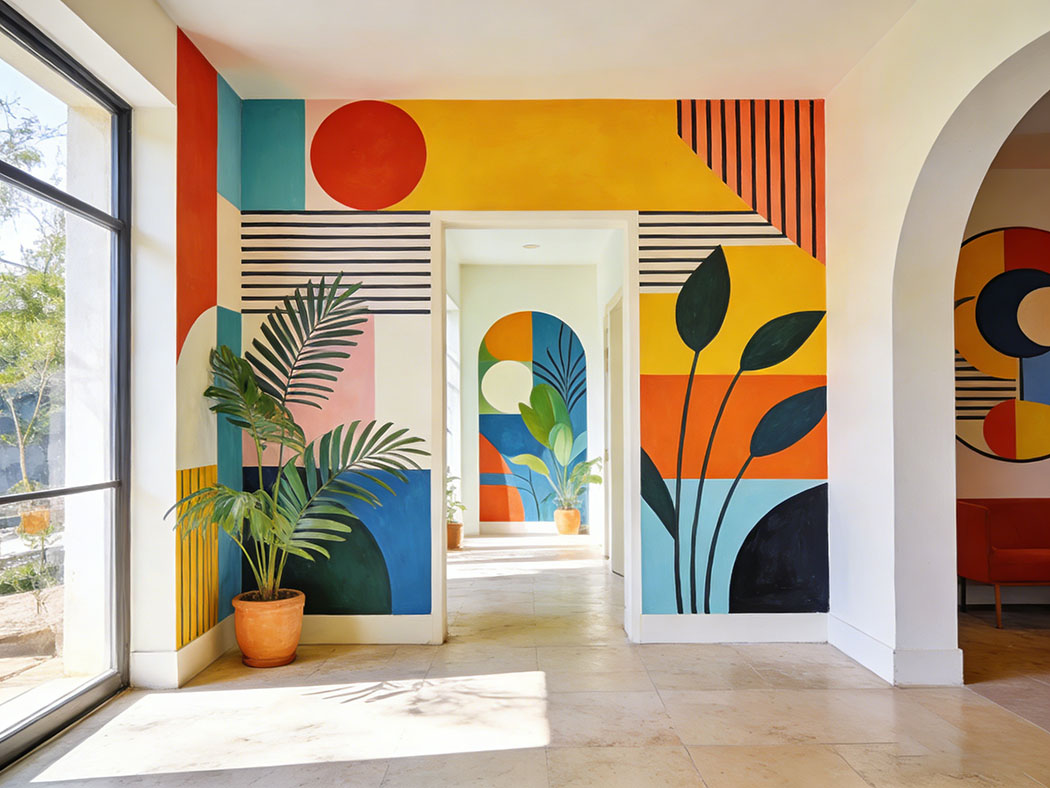 苏州彩绘解锁空间装饰新潮流