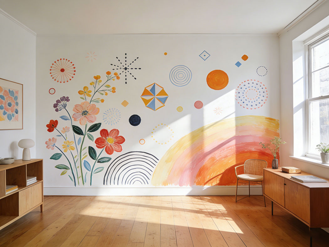 苏州彩绘解锁空间装饰新潮流