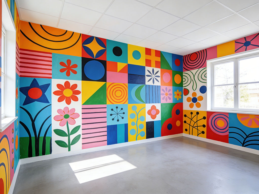 苏州彩绘解锁空间装饰新潮流