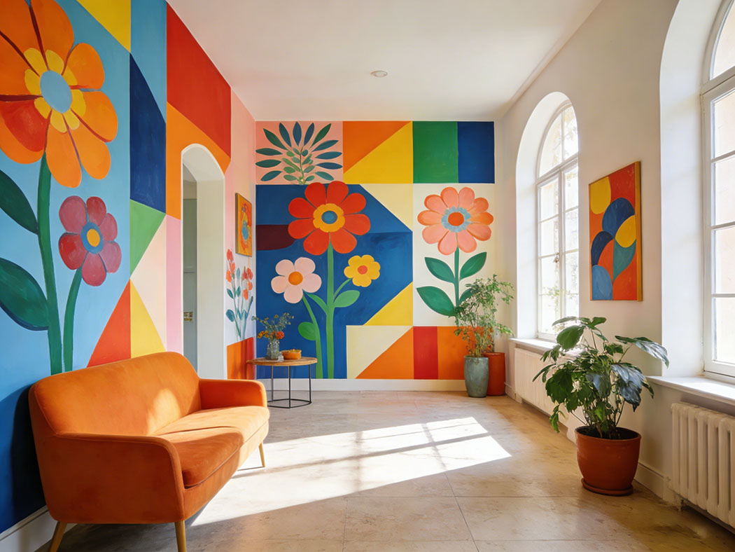 苏州彩绘解锁空间装饰新潮流