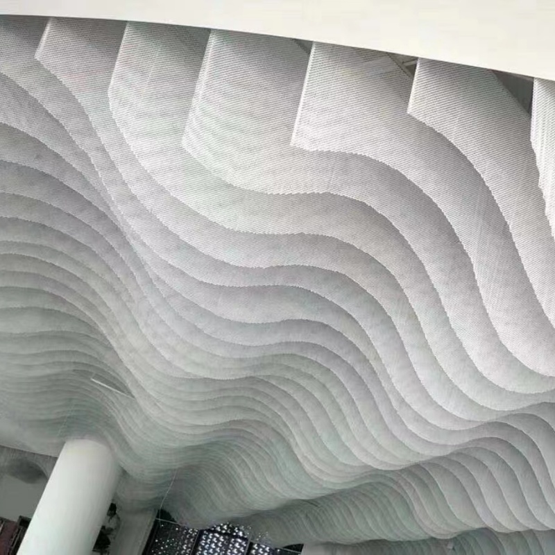 金属装饰网帘铝垂帘效果图