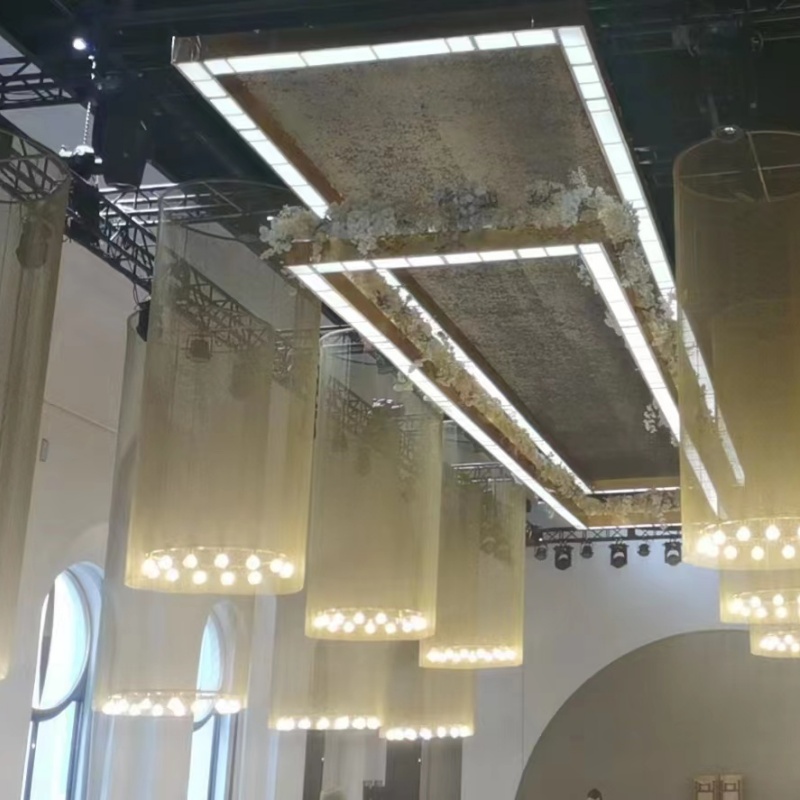 金属装饰网帘铝垂帘效果图