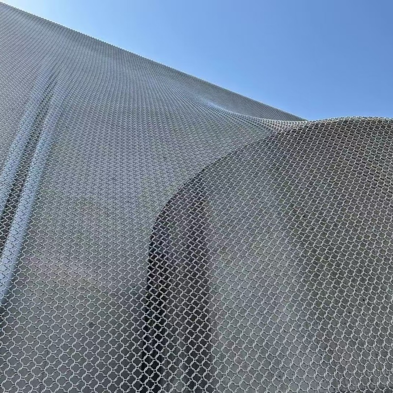 环形软网金属装饰网效果图