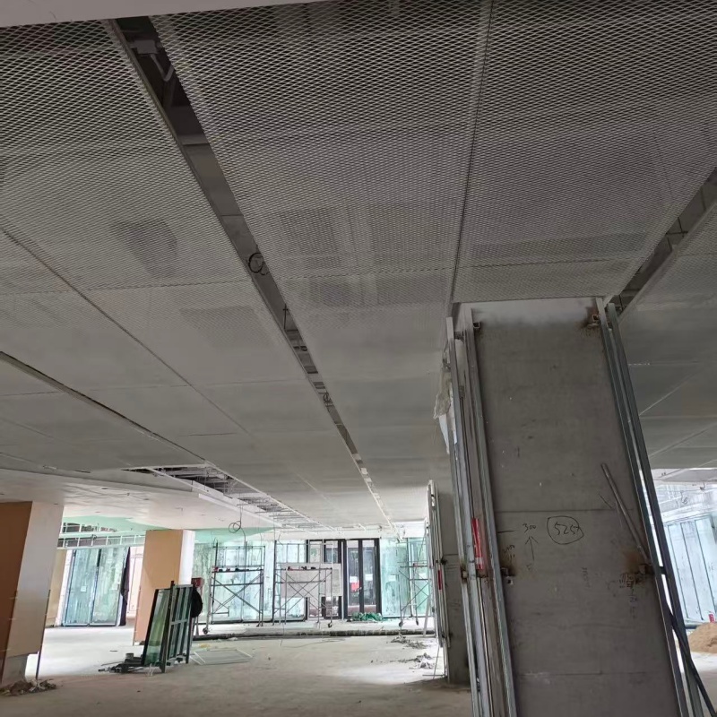 铝拉吊顶金属网效果图
