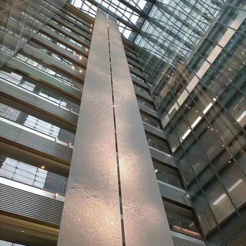 金属装饰网帘铝垂帘效果图