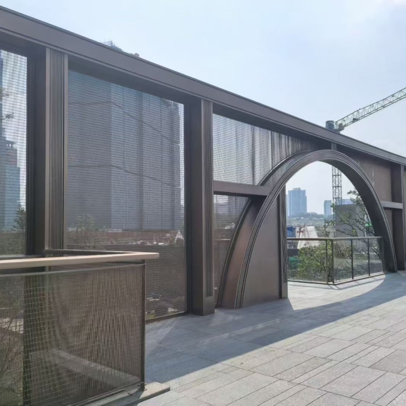 绳杆金属装饰网效果图