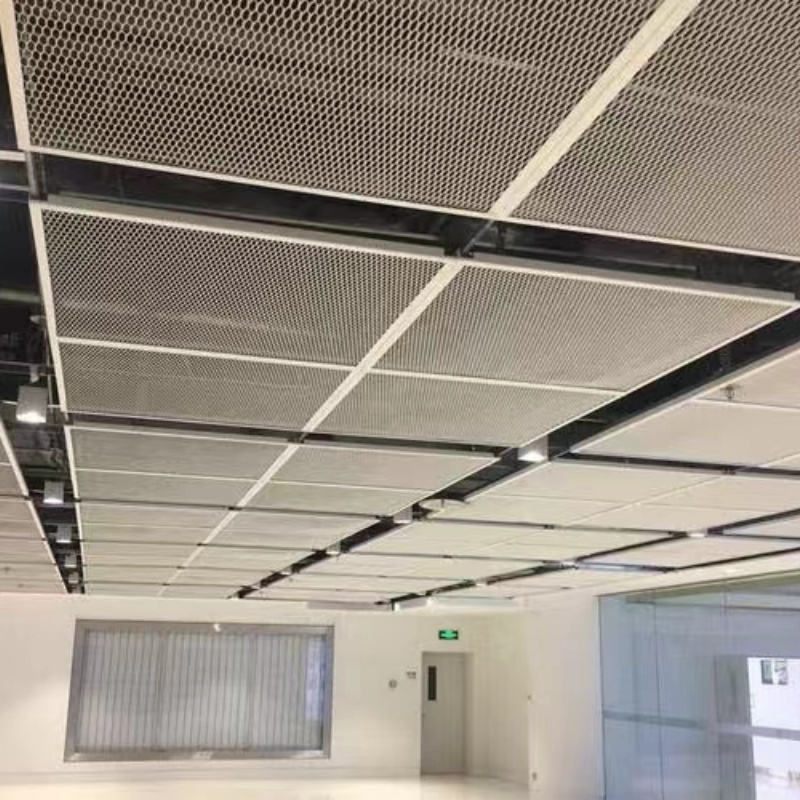 铝拉吊顶金属网效果图