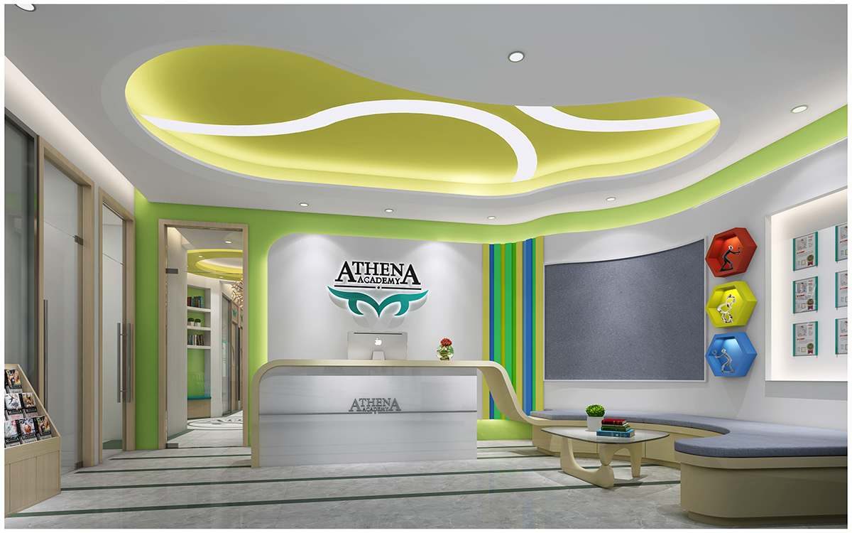 深圳教育机构装修-知慧教育机构装修效果图