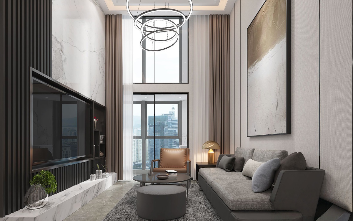 亿联公馆公寓设计装修效果图