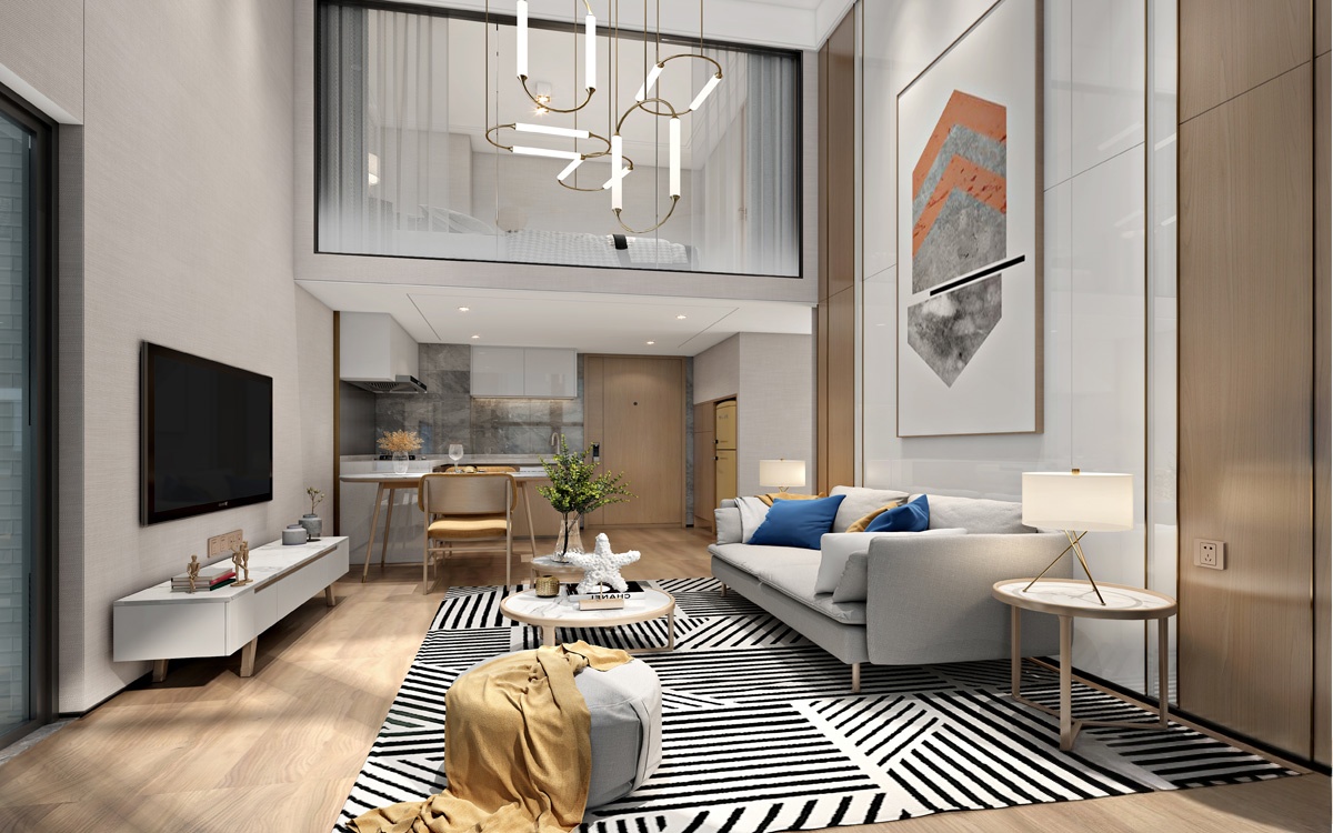 天琮大厦公寓装修设计效果图