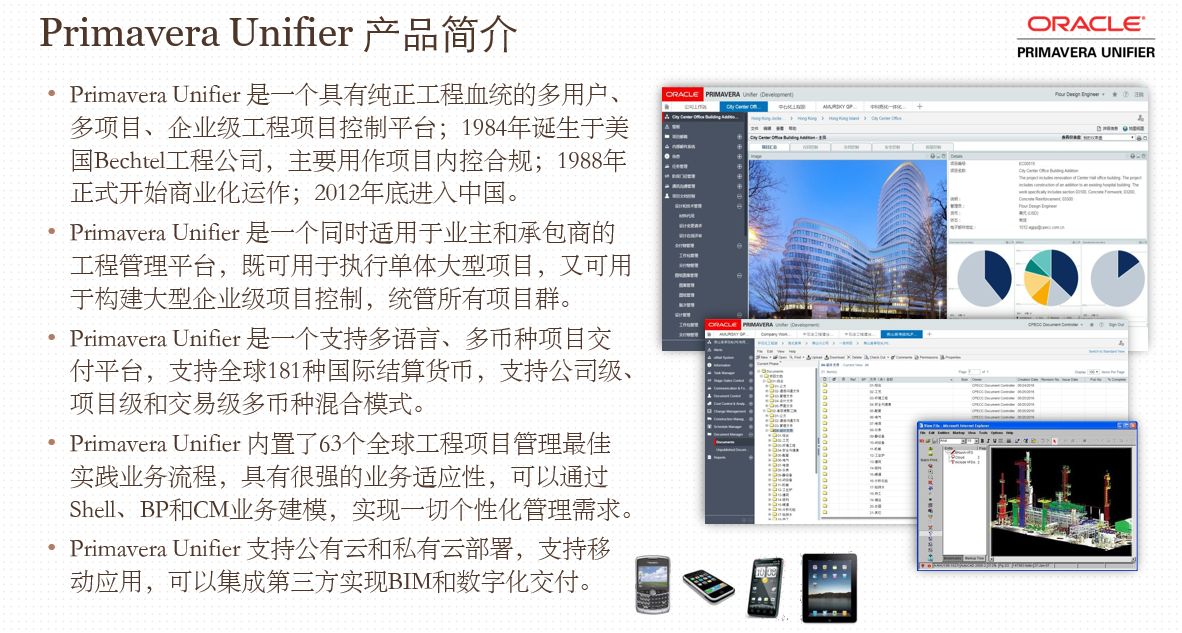Oracle Primavera Unifie