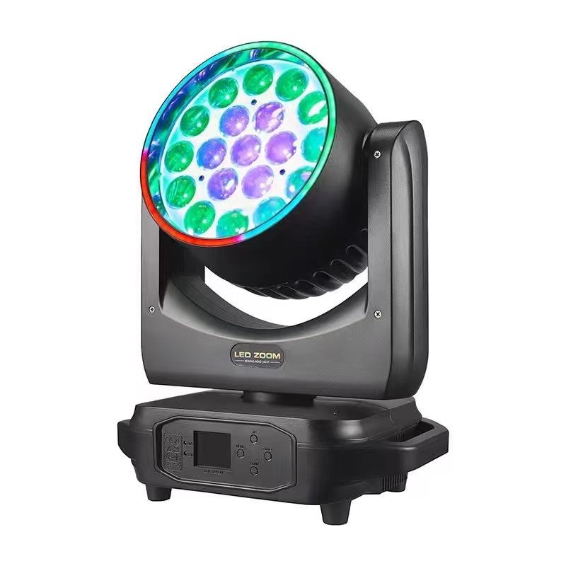 LED19颗摇头调焦染色灯