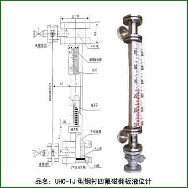 UHC-1J钢衬四氟液位计