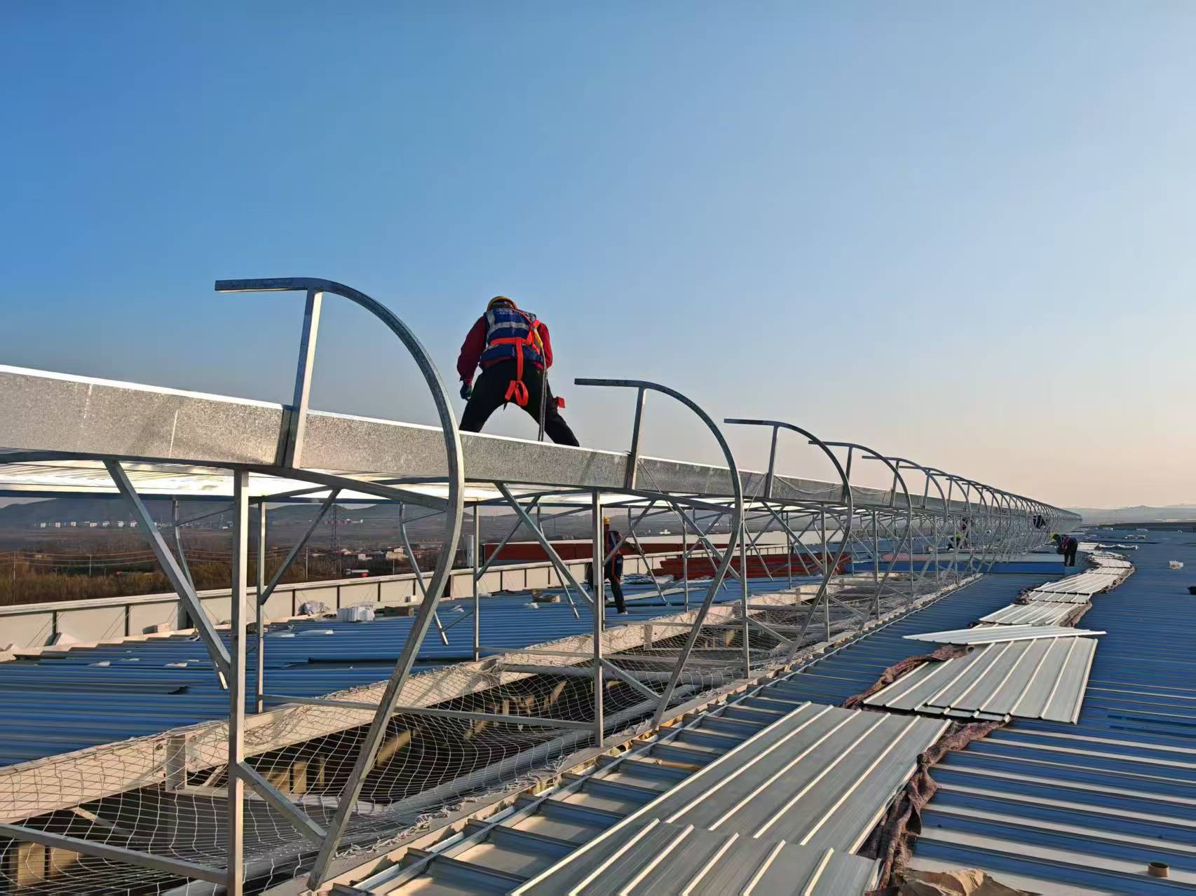 通风气楼施工现场