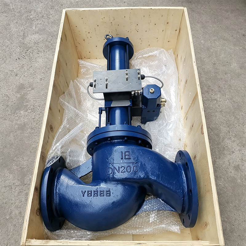 DIN型德标铸钢双作用液动截止阀截止止回阀