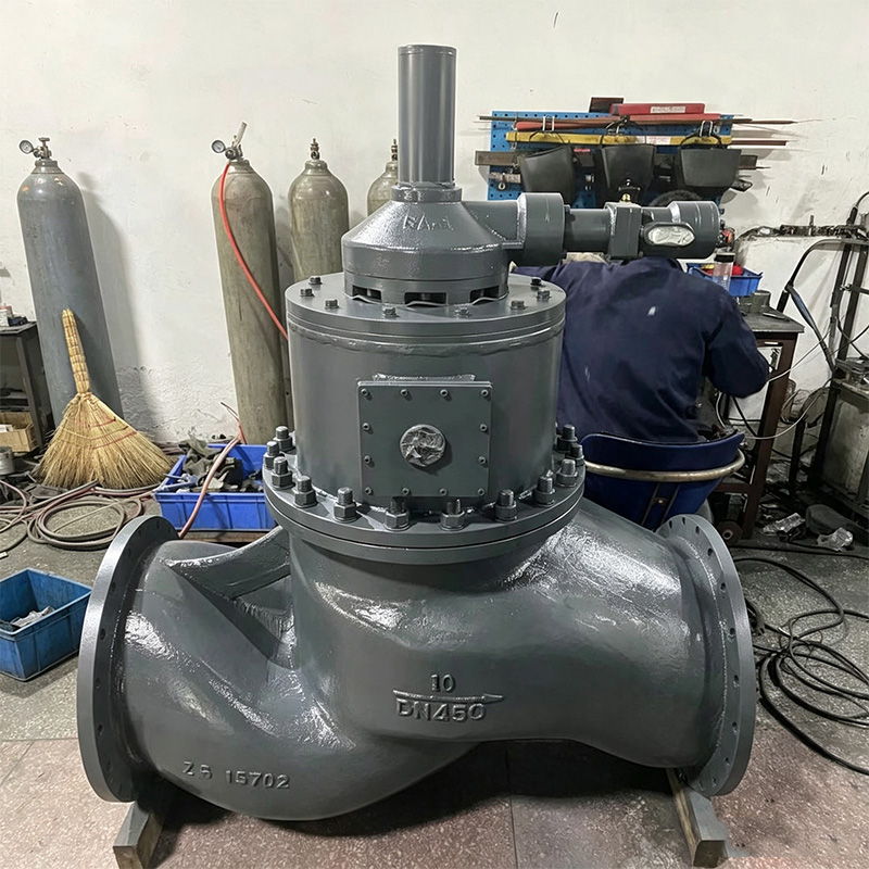 船用铸钢双作用多回转螺旋式液动法兰截止阀截止止回阀（首尖舱防撞阀）